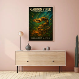 Gaboon Viper Natures Masterpiece Poster
