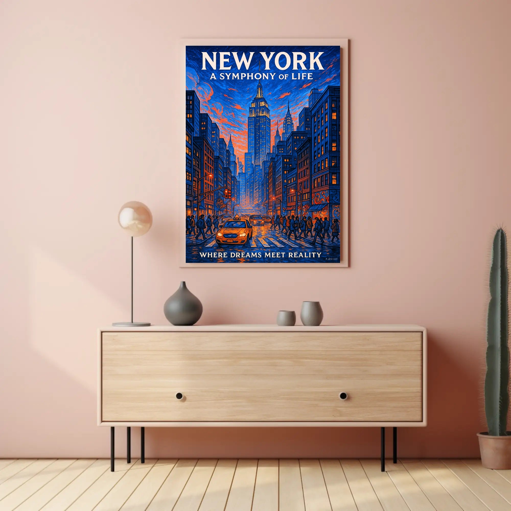 New York A Symphony of Life Poster PosterGoat