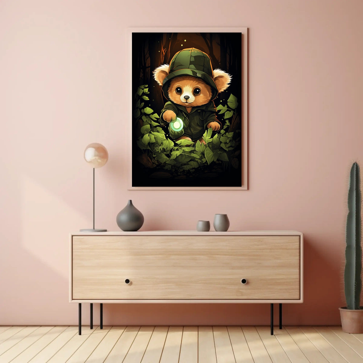 Adventure in the Enchanted Forest Poster for Kids Nursery