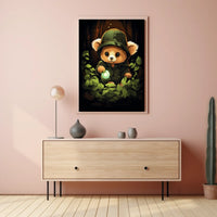 Adventure in the Enchanted Forest Poster for Kids Nursery