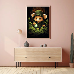 Adventure in the Enchanted Forest Poster for Kids Nursery
