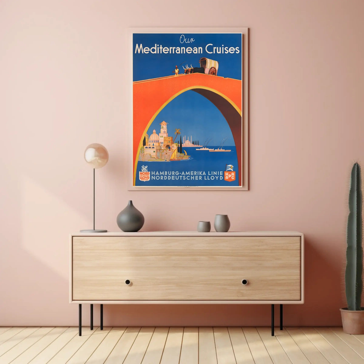 Mediterranean Cruises Advertisement Poster