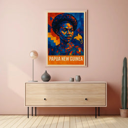 Papua New Guinea Cultural Mosaic Poster