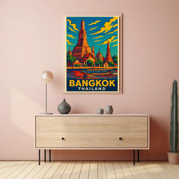 Bangkok Travel Poster