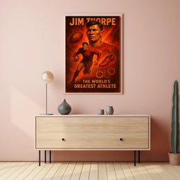 Jim Thorpe Legendary Athlete Poster