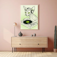 Dj Cat Vibes Poster