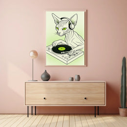Dj Cat Vibes Poster