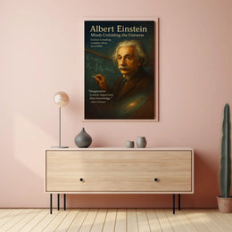 Albert Einstein Inspirational Science Poster Art Print