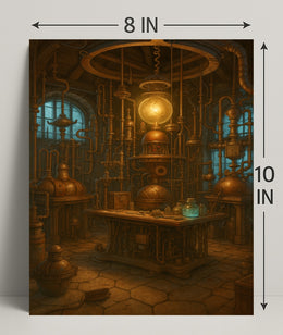 Steampunk Laboratory Adventure - Fantasy or Mythology Poster