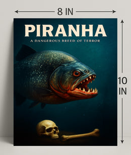 Piranha A Dangerous Breed of Terror Poster PosterGoat