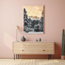 Serene Winter Landscape Nature National Park Poster