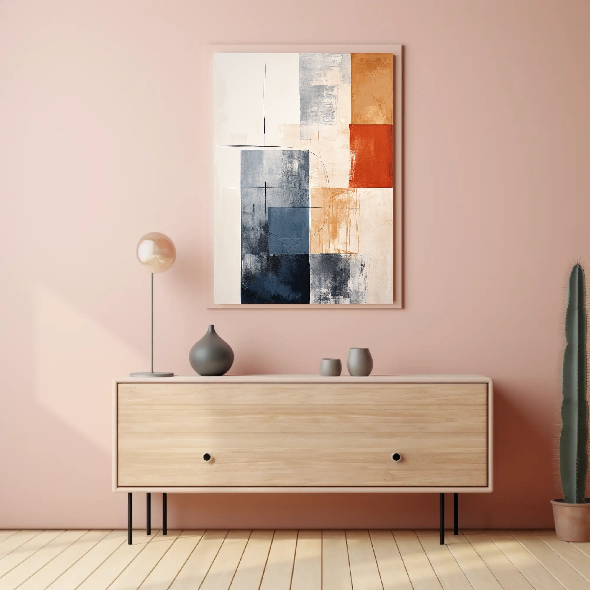 Abstract Geometric Harmony Abstract Poster