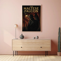 The Maltese Falcon Classic Noir Movie Pop Culture Poster