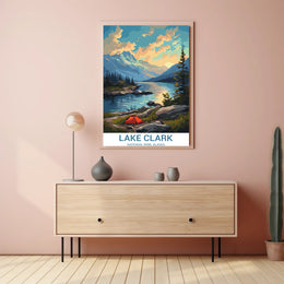 Lake Clark Scenic View: A National Park Poster