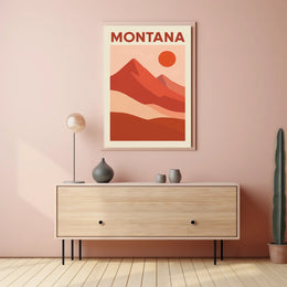 Montana Landscape Poster