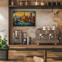 Buffalo, New York A Vibrant Cityscape Poster