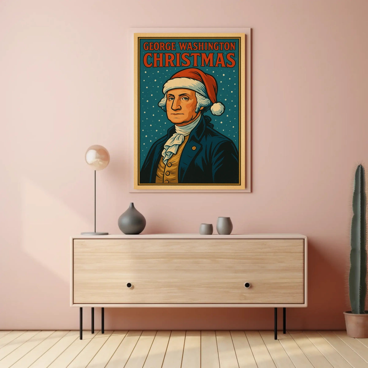 George Washington Christmas Poster