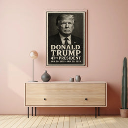 Donald Trump 47th President Vintage Poster