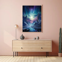 Celestial Mountain Landscape Poster