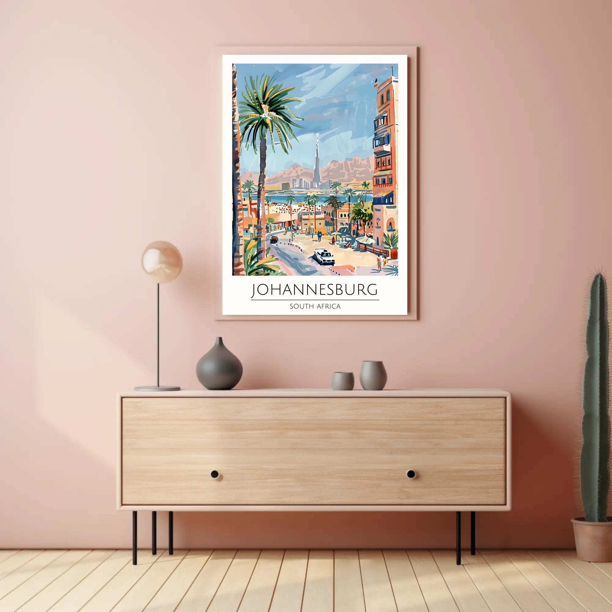 Vibrant Johannesburg Poster PosterGoat
