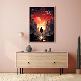 Dystopian Sunset Poster
