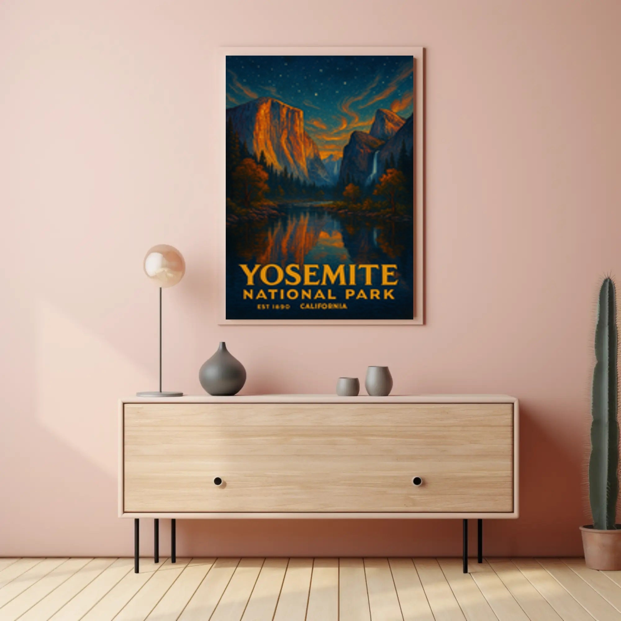 Yosemite National Park Vintage Travel Poster