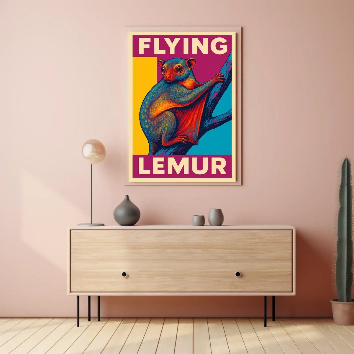 Flying Lemur Poster
