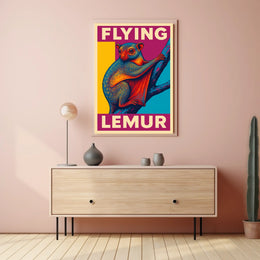 Flying Lemur Poster