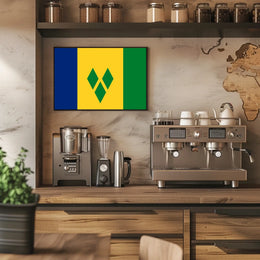 Saint Vincent and the Grenadines Flag Poster