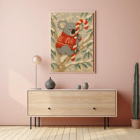 Cozy Koala in Winter Wonderland Poster