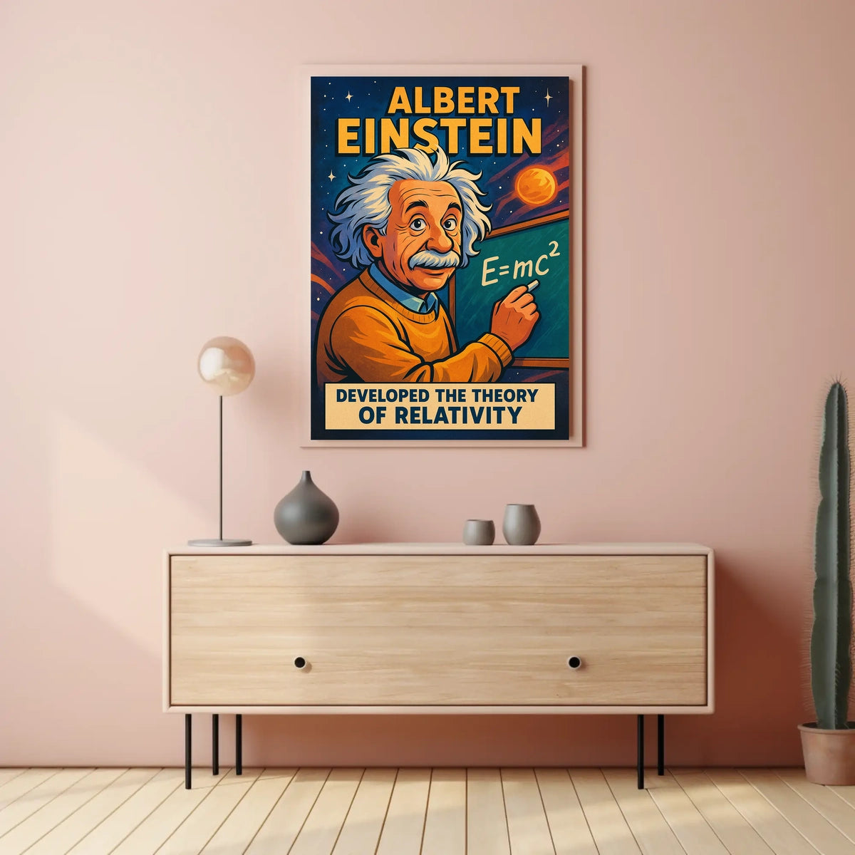 Albert Einstein Theory Of Relativity Poster