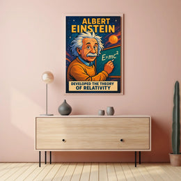 Albert Einstein Theory Of Relativity Poster