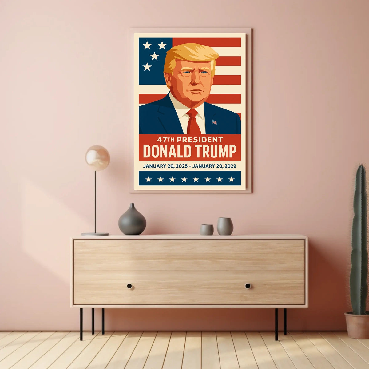 Trump Visionary Leader Patriot Pop Art Poster