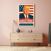 Trump Visionary Leader Patriot Pop Art Poster