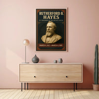 Rutherford B. Hayes Vintage Presidential Historical Poster PosterGoat