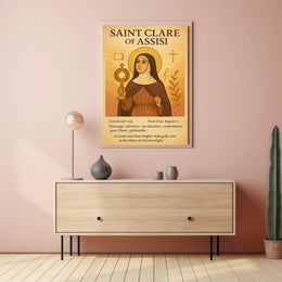 Saint Clare of Assisi Religious Heritage Poster