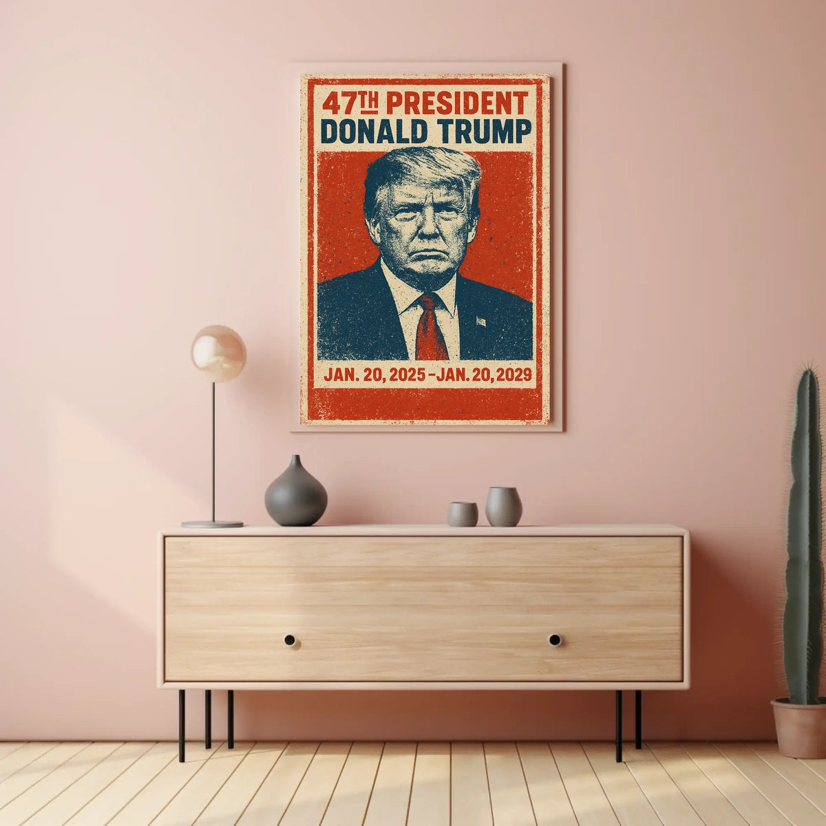 Trump Leadership Triumphant Patriotic Typography Poster