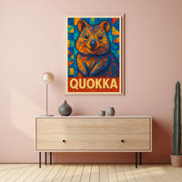 Quokka Mosaic Art Poster