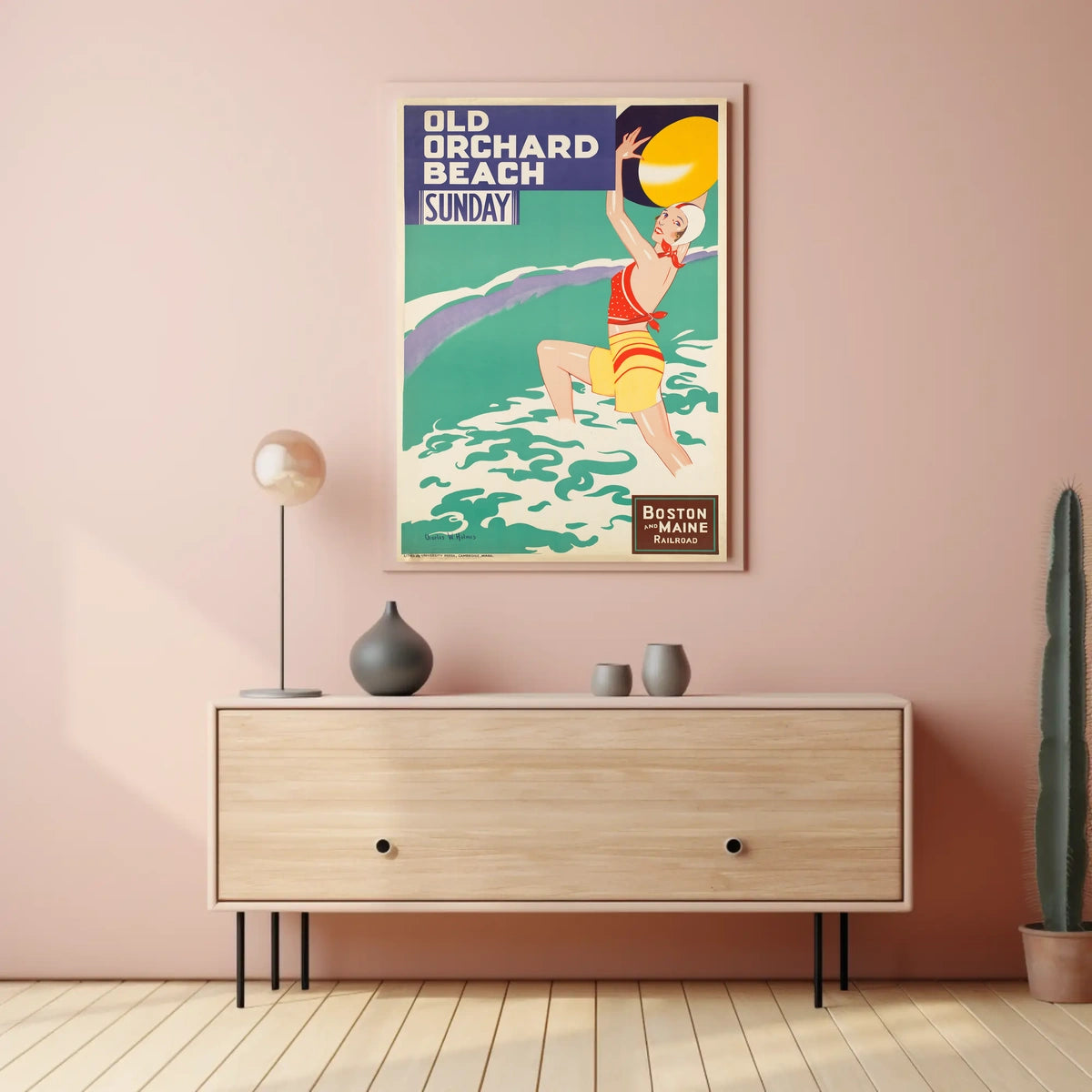 Old Orchard Beach Boston And Maine Poster