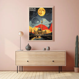 Berlin Nightscape Poster
