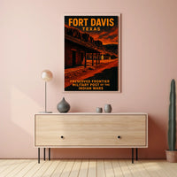 Fort Davis, Texas Preserved Frontier Poster