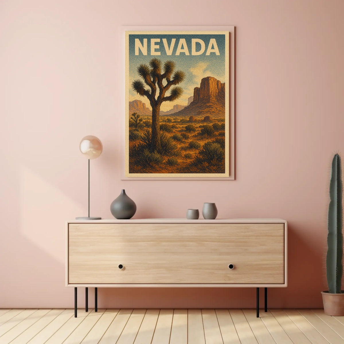 Nevada Desert Landscape Poster