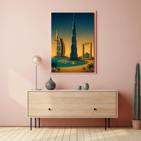 Iconic Dubai Landmarks Poster