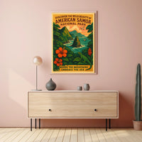 Discover American Samoa National Park Poster Art