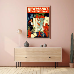Vintage Magic Show Poster with Mysterious Supernatural Theme Poster