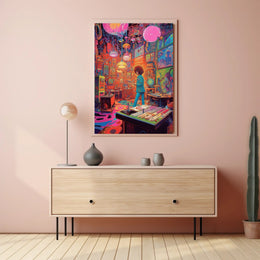 Psychedelic Studio Vibes Poster