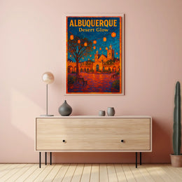 Albuquerque Desert Glow Poster
