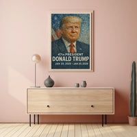 Donald Trump 47th President Poster
