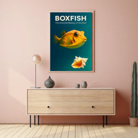 Boxfish The Armored Beauty of the Reef Poster