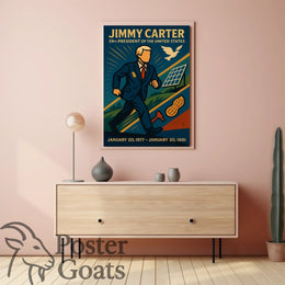 Jimmy Carter Vintage Presidential Poster